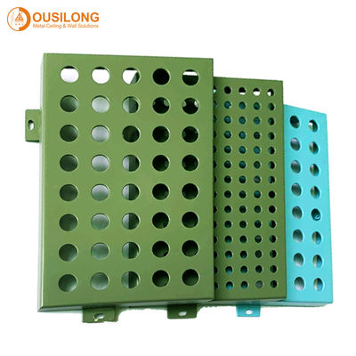 Decorative Suspended Metal Ceiling Tiles Perforated Acoustic Ceiling Panels Non - Flammable