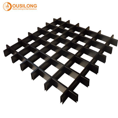 Rustproof Aluminum Suspended Open Grid Ceiling / Aluminium Grille Ceiling Panel for Shopping Mall