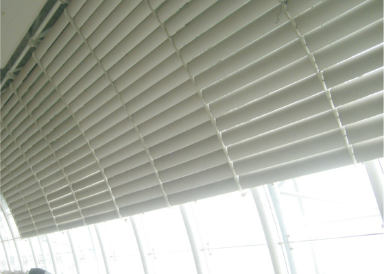 Horizontal Vertical Aluminum Sun Shade System SGS ISO For ventilation / Wall facades