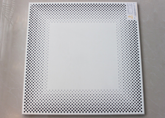 Suspending Acoustic Ceiling Tiles Custom Made Perforation Pattern Available
